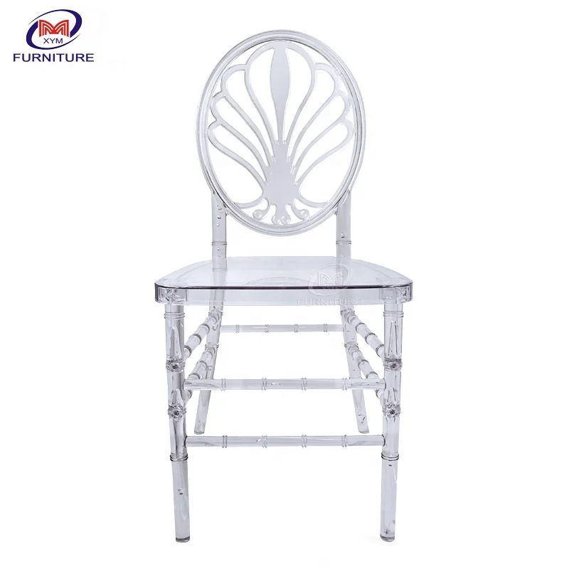 Factory patent design unique new acrylic clear plastic wholesale resin wedding chiavari chair