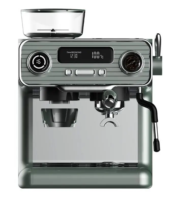 2024 Newest Espresso Coffee Machine Easy Control 20 bars Pressure Gauge Stainless Steel Body Italian