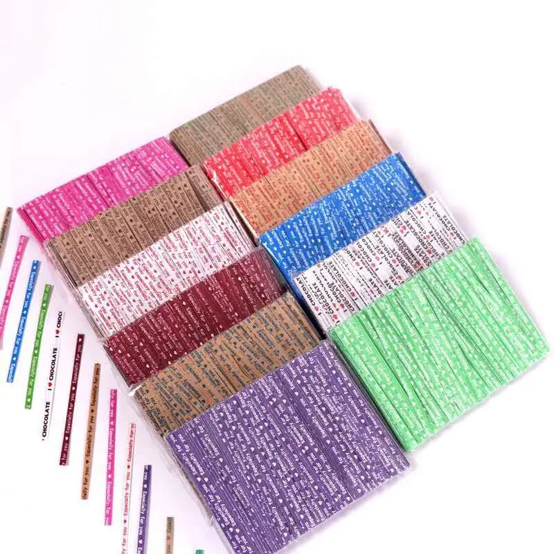 Wholesale 9cm 700 Pcs Baked Food Wrapping Tie Twist Bundling Decorative Material for Bread Bag