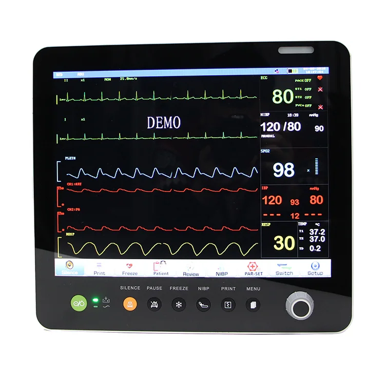 Veterinary Multiparameter Patient Monitor Hospital Clinic Equipment for Pet Medical Care Vet Instrument