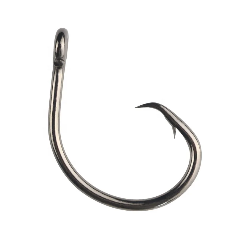 OEM  3/0~14/0  High carbon steel black nickel deep sea tuna hook marlin hook shark hook