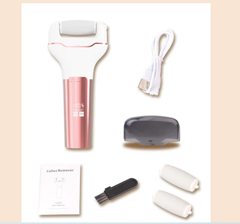 Electric Callus Remover for Feet Rechargeable Foot File Pedicure Tools Pedicure Dead Skin Pedi Foot Scrubber with 3 Roller Heads