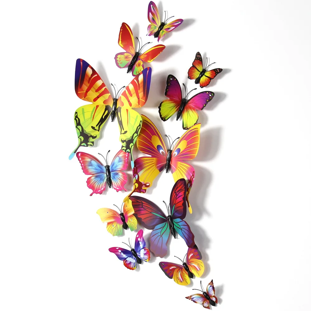 Home Decoration Simulated Butterfly Magnetic Refrigerator Magnet Custom 3D fridge Magnets