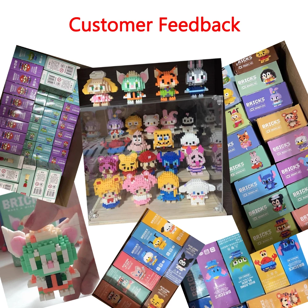 Bricks Models Set Individually Boxed Cube Plastic Building Block Toys Action Figure Mini Diamond Building Blocks Movie Mini
