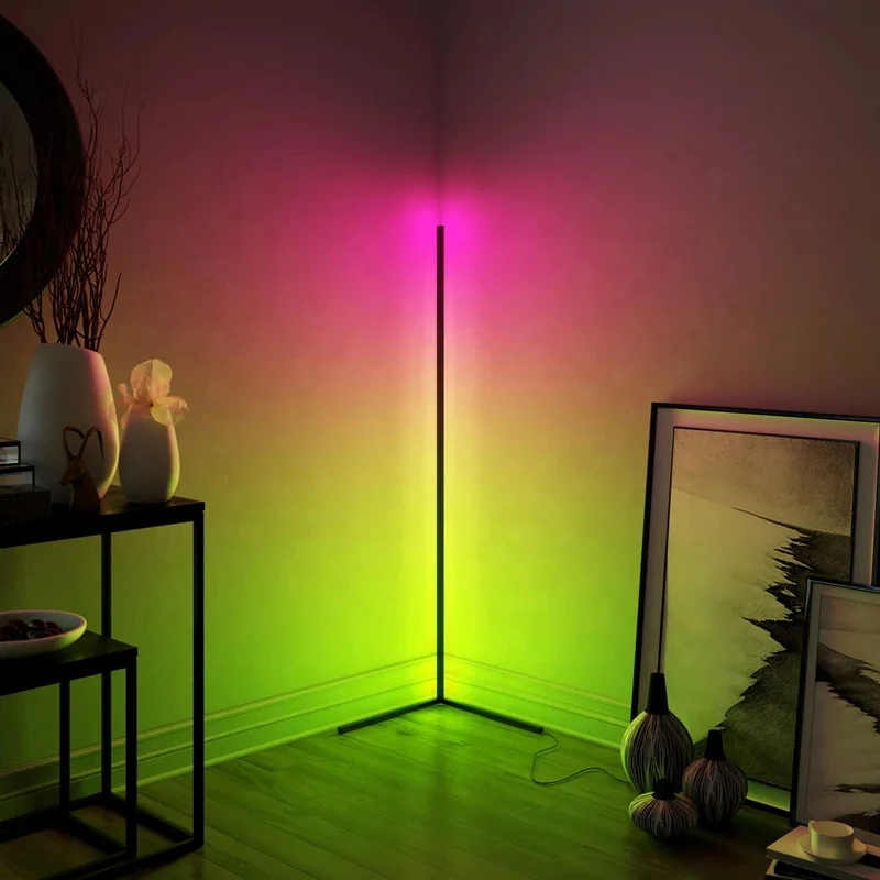  Танцевальный напольный RGB-светильник с дистанционным управлением светодиодный Угловой светильник для домашнего декора гостиной