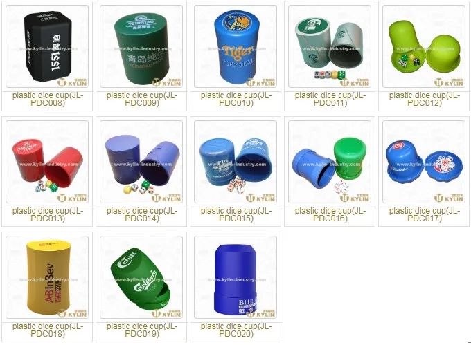 Interactive Clean Family Games plastic dice cup game with 5 dice and scoring note book