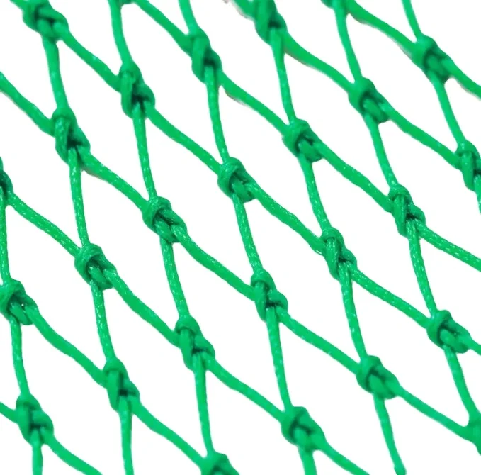 wholesales Chinese manufacturer HDPE braided knotted fishing net nylon net for fishing