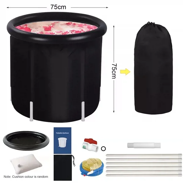 Custom Portable PVC Ice Bath Tub Free Standing Adult Accessory for Sports Athletes Fitness Enthusiasts Foldable Pool Swimming