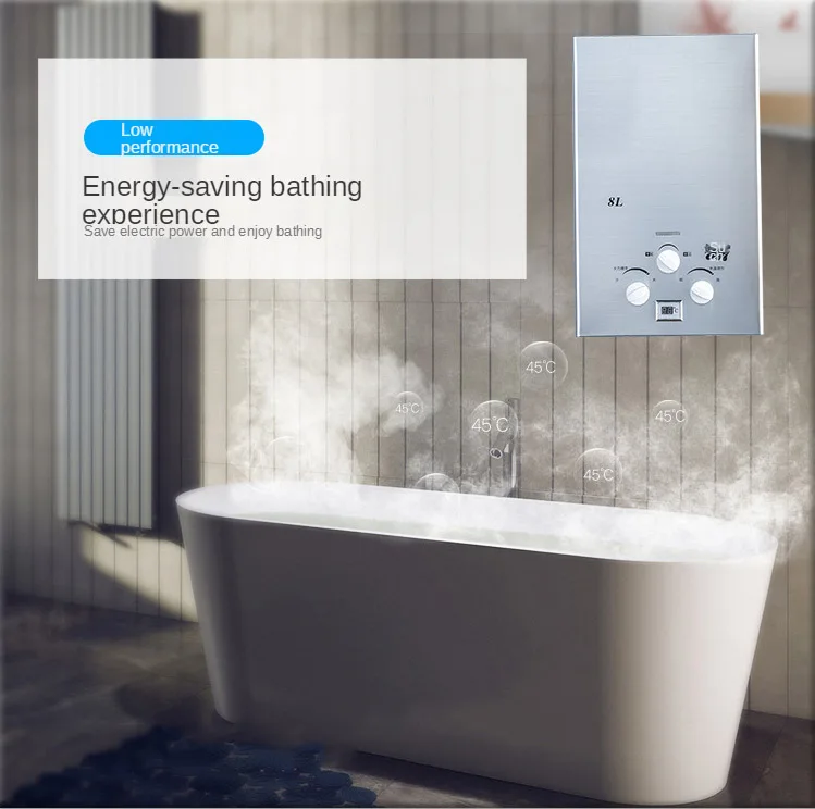 2021 cartonHigh quality LPG 8L gas water heater