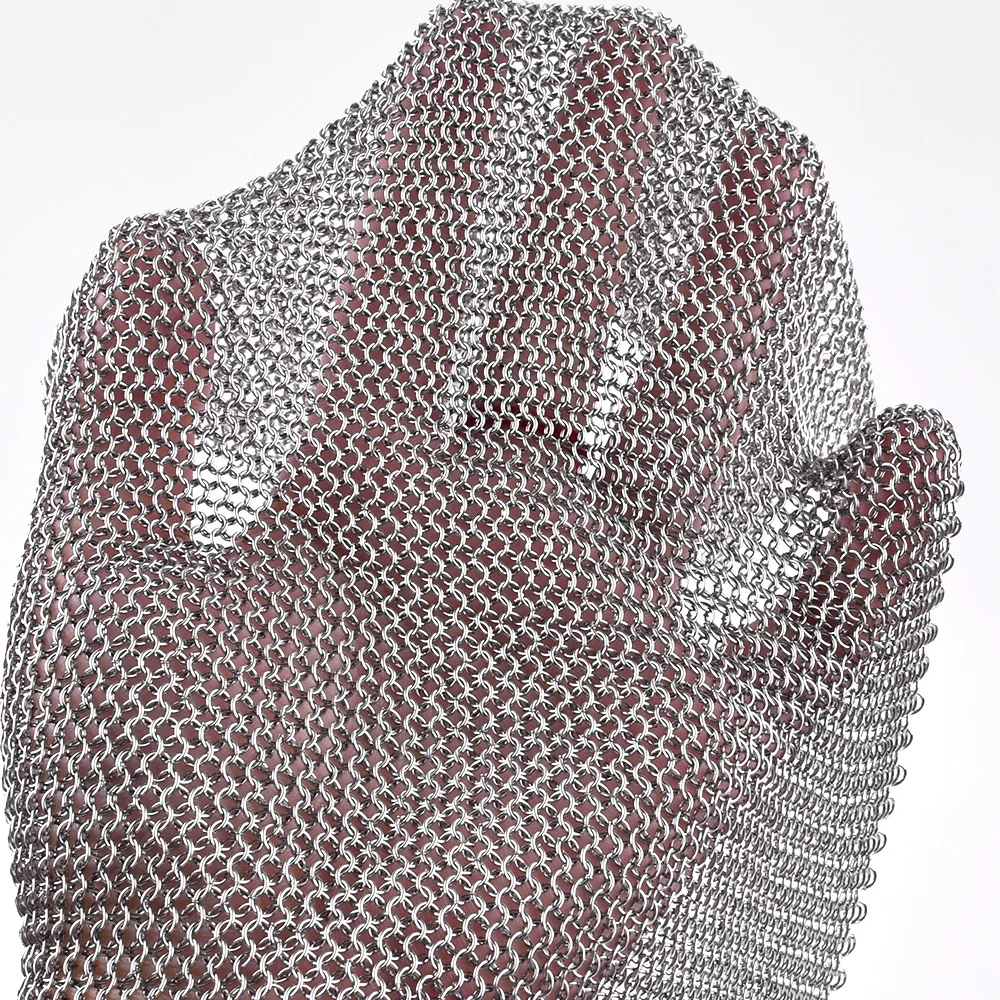 Food grade 316 stainless steel  Super small ring stainless steel chainmail scrubber cast iron cleaner