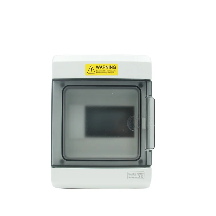 6 Way Waterproof Outdoor MCB Panel Plastic Distribution Box Power Switchboard