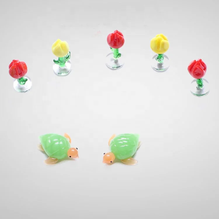 Miniature Murano Brown Glass Funny Dolphin Tiny Sea Turtle Cheap Crown Fish Penguin Koala Polar bear Small Animal Figurines