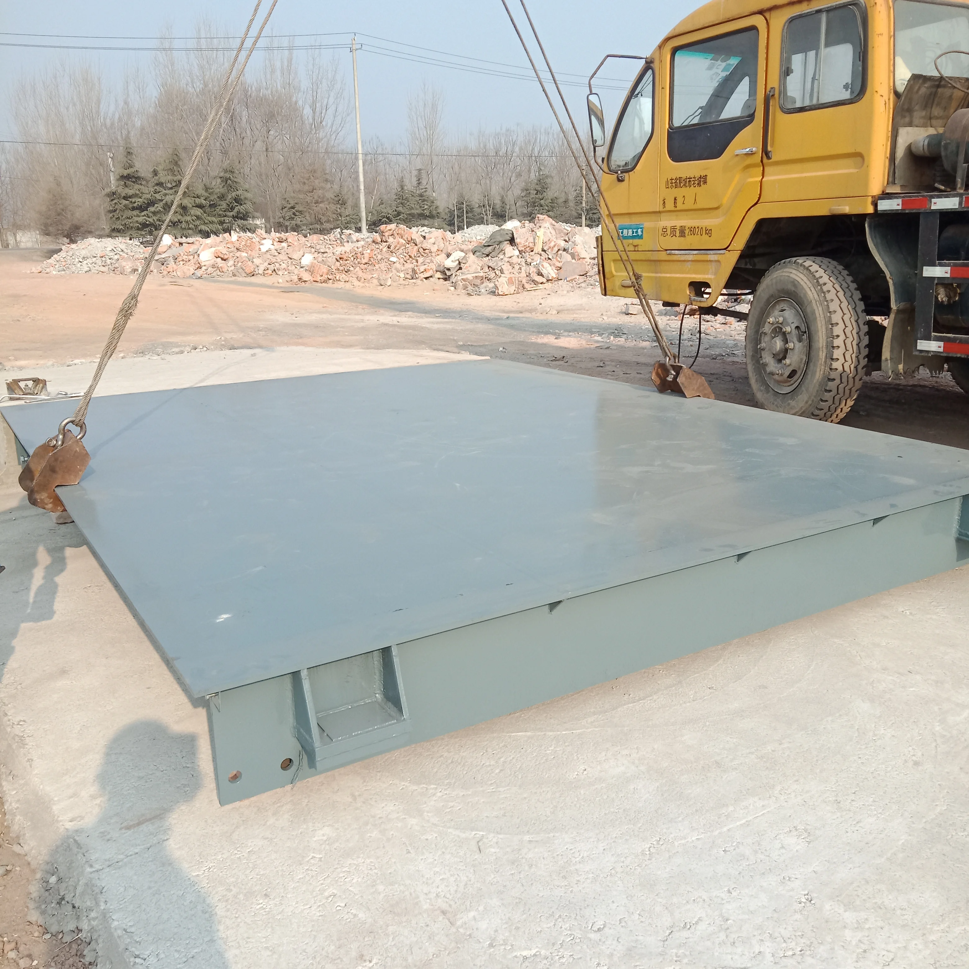 120 ton electronic dump truck scale portable weighbridge price