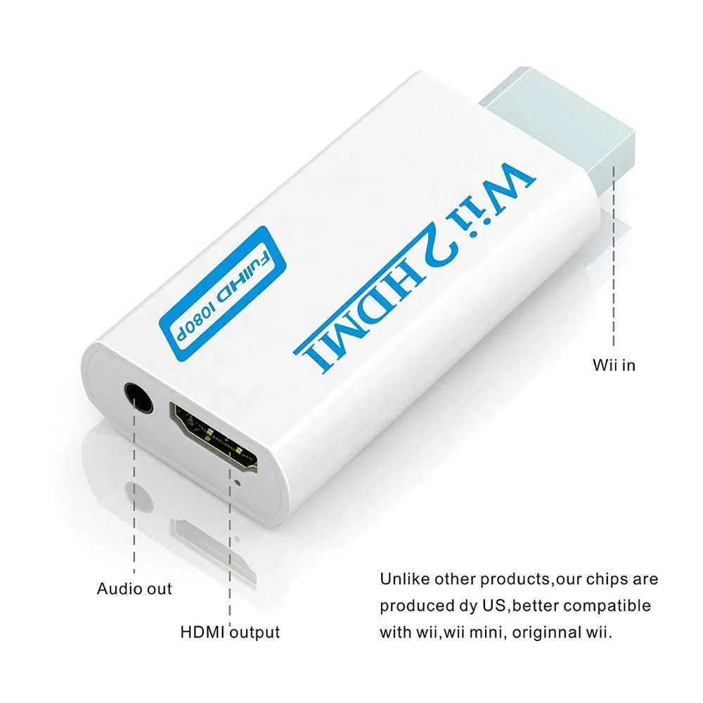 Wii to hdmi Converter wii to hdmi1080p 720p Connector Output Video & 3.5mm Audio - Supports All Wii