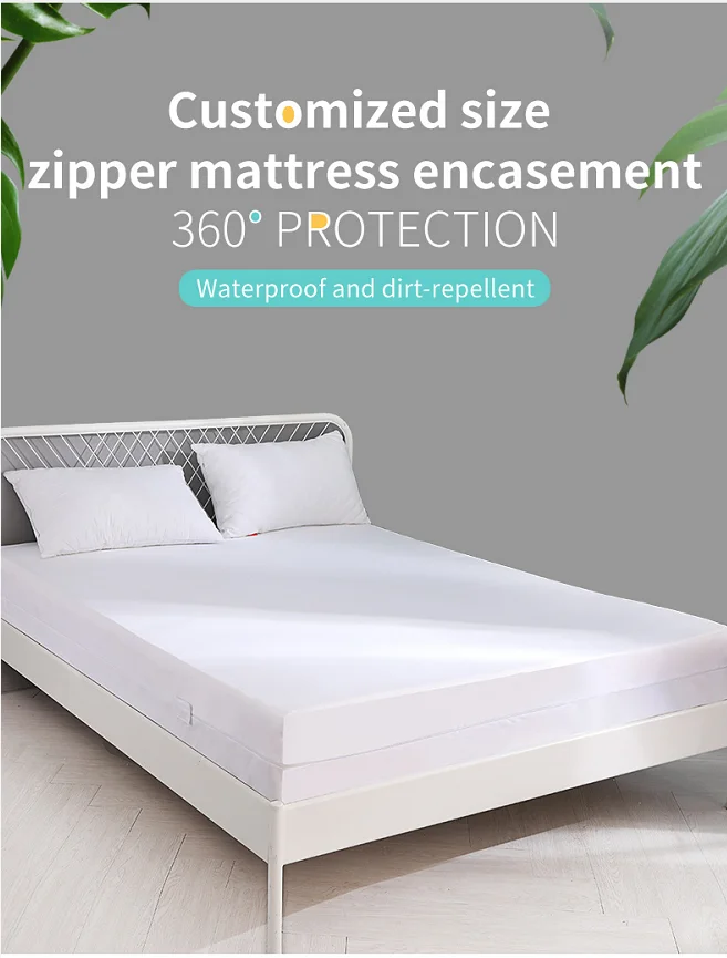 Wholesale OEM/ODM mattress protector Hypoallergenic Matress Cover Cooling Soft Waterproof Bed Cover
