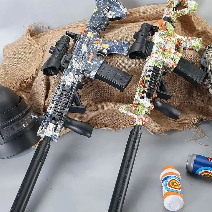 Safety Toy Gel Guns Kid Splatter Ball Gel Launcher Water Bullet Blaster Ball Gun Toy Ak47 M416 M4 Orbies Gel Gun