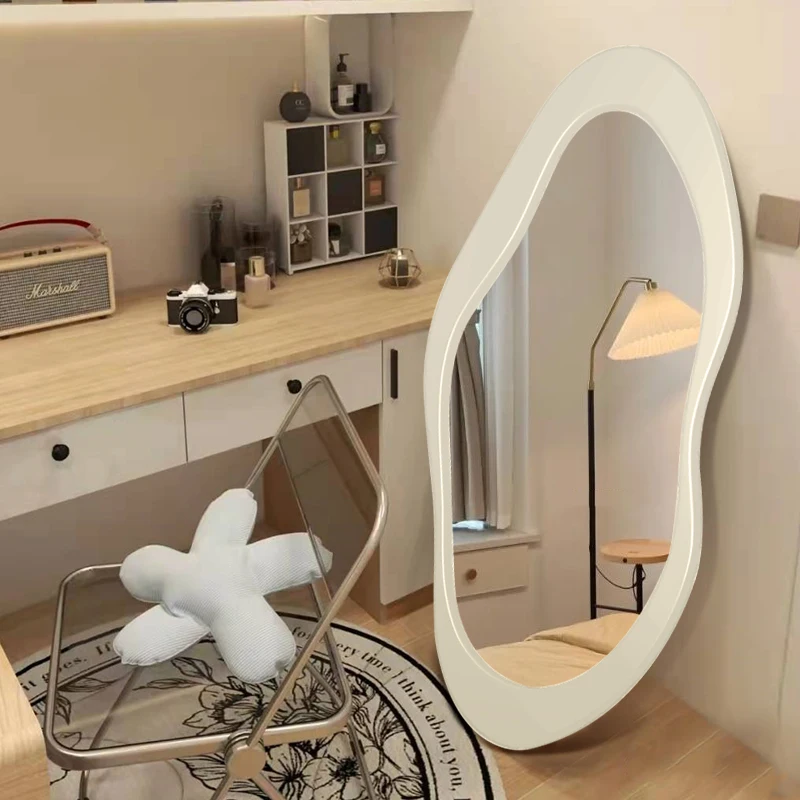 Best Selling Irregular Shaped Full-body Dressing Makeup Floor Mirror for Home Hotel Clothing Store Decoration