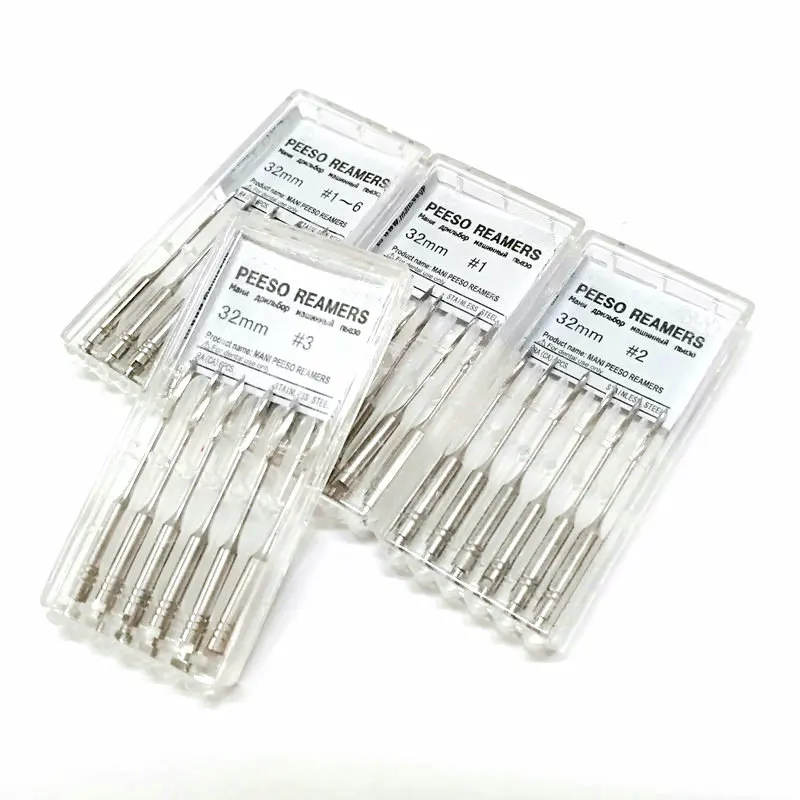6pcs Dental 32mm Gates Glidden Endodontic files peeso Reamers Drill Burs Endo gate drills Dentist Materials dental lab equipment