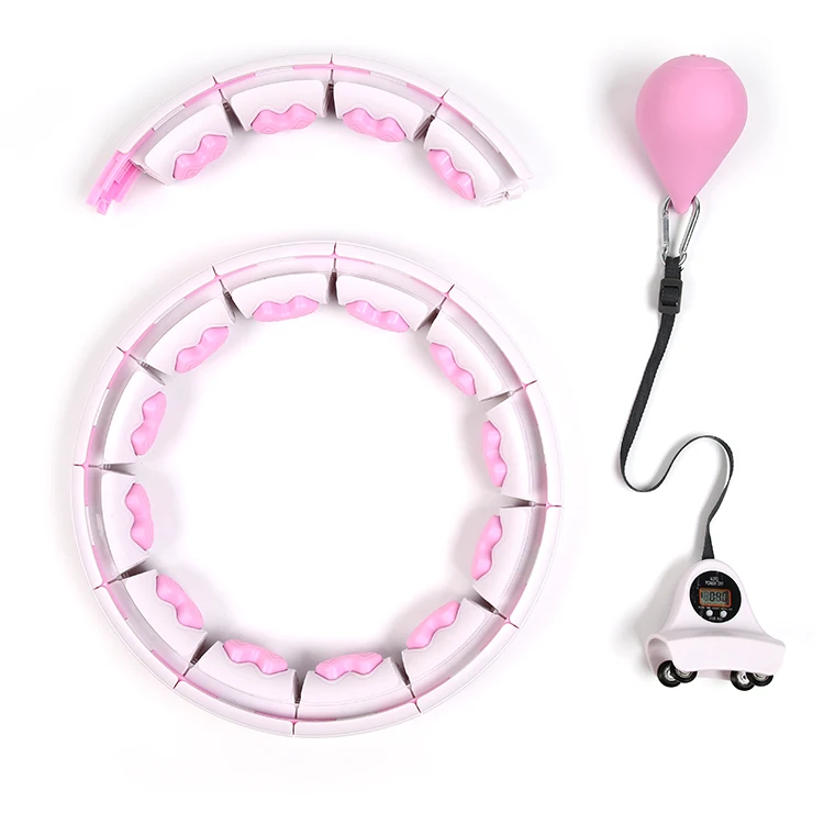 Non-Drop smart fitness products Wholesale Fitness infinity smart weighted hula hoops with counter for weight loss fitness