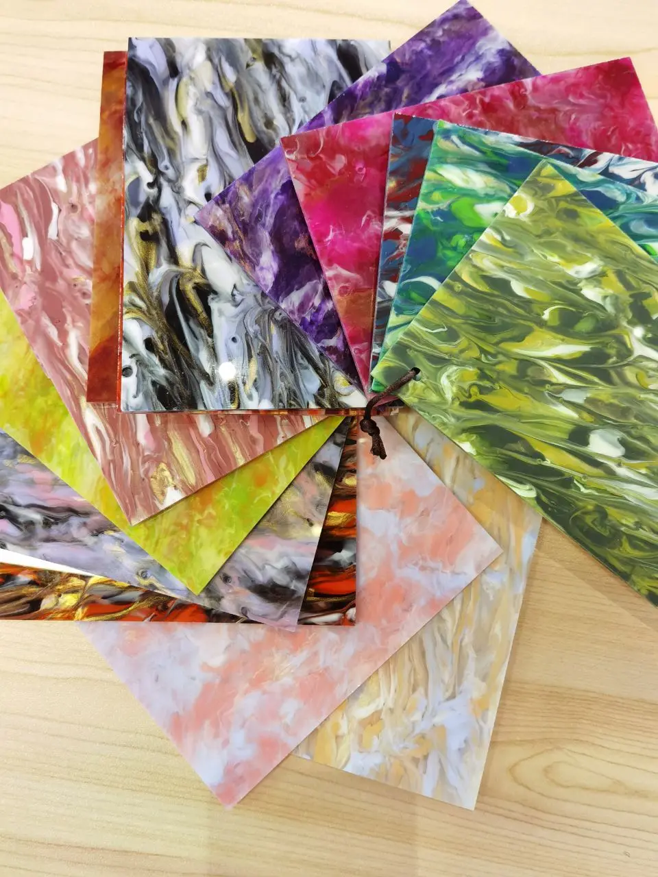 Purple-Red Pattern Colored Home Furniture Material Acrylic Plastic PVC Sheets Panel