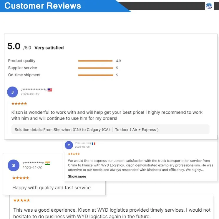 WYD China Top 10 Freight Forwarders Logistics Shipping Company LCL Sea Freight Consolidation