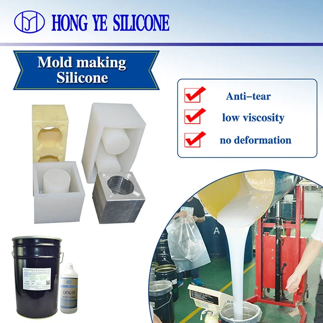 addition cure silicone RTV -2 silicone  for plaster casting cornice mold artificial stone molding silicone rubber