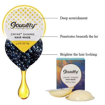 Private Label Gouallty Repaired Shiny Deep Hydration Hair Smooth Mask Moisturizing Caviar Silk Hair Mask Treatment
