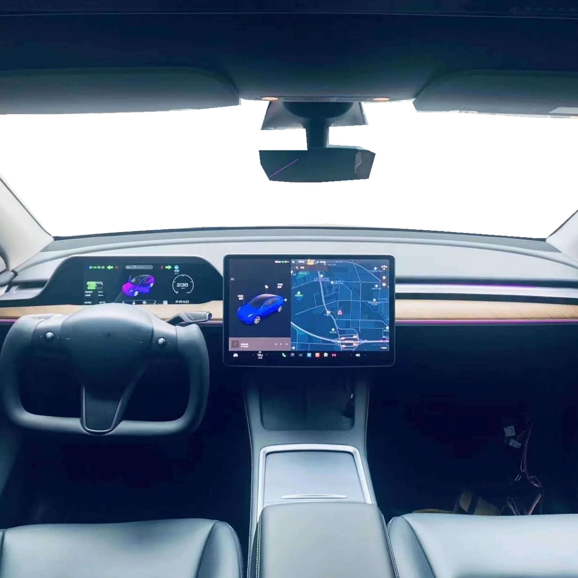 10.25 inch  Navigation Touch Screen Display Cluster Instrument LCD Digital Dashboard speedometer  For Tesla Model 3 Y