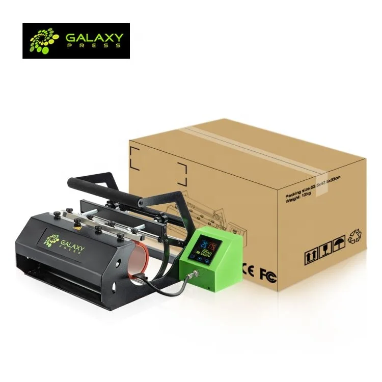 Updated GalaxyPress Mug Heat Press GS-205B Plus for Irregular Shape Mugs with 30/20oz Skinny Tumbler