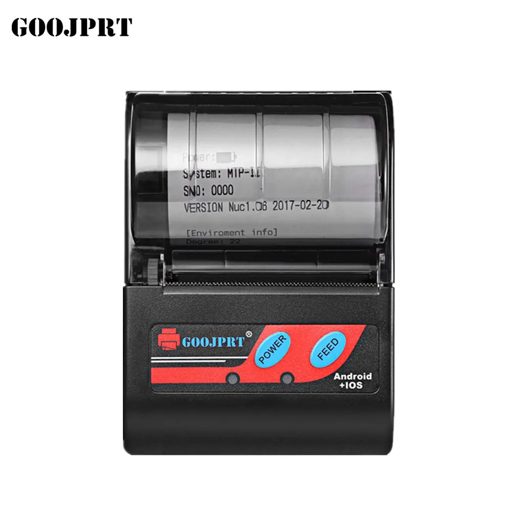 58mm Mini Wireless Portable Receipt Android iOS 2inch Thermal Mobile Blue tooth Printer