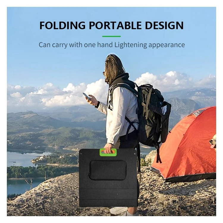 100W Monocrystal    Waterproofness  Water Resistance Solar  Folding  Bag solar Folding Bag Monocrystal