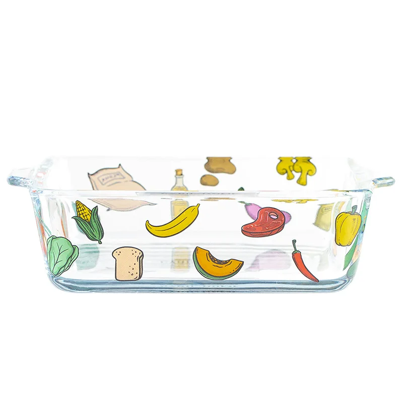 Modern Latest Custom-made Colored Glass Plates Vegetable And Fruit Charts Glass Vegetables And Fruits Ornaments