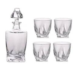 Best selling Shaped Whisky Glass Bottle Glassware Whiskey Glass sets