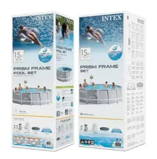 
INTEX 24FT X 52IN large Metal Frame Pool above ground pool swimming pool 
