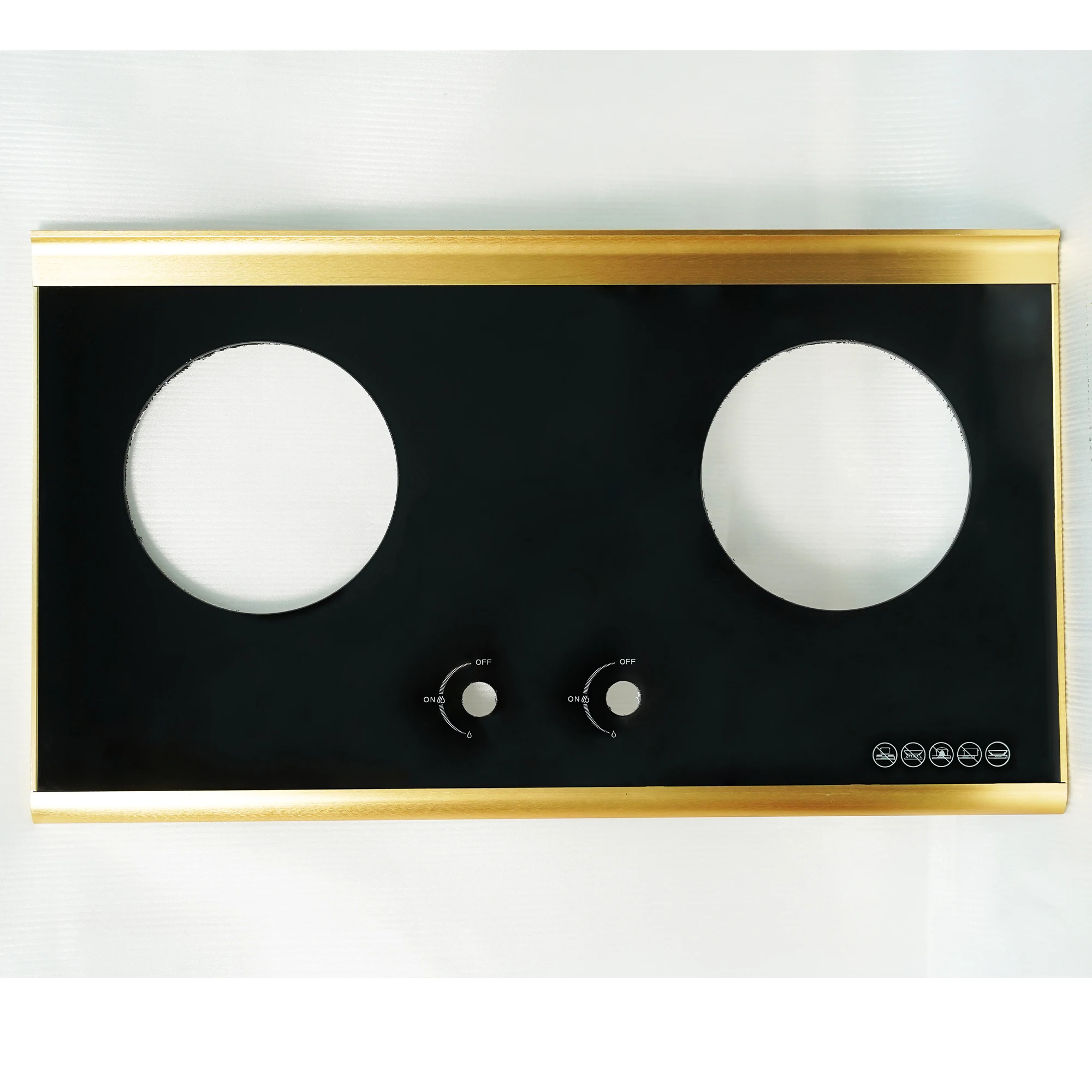 Oven Top Glass Gas Stove Parts Heat Resistant Tempered Black Ceramic Glass 4mm 6mm Factory Professional Customized
