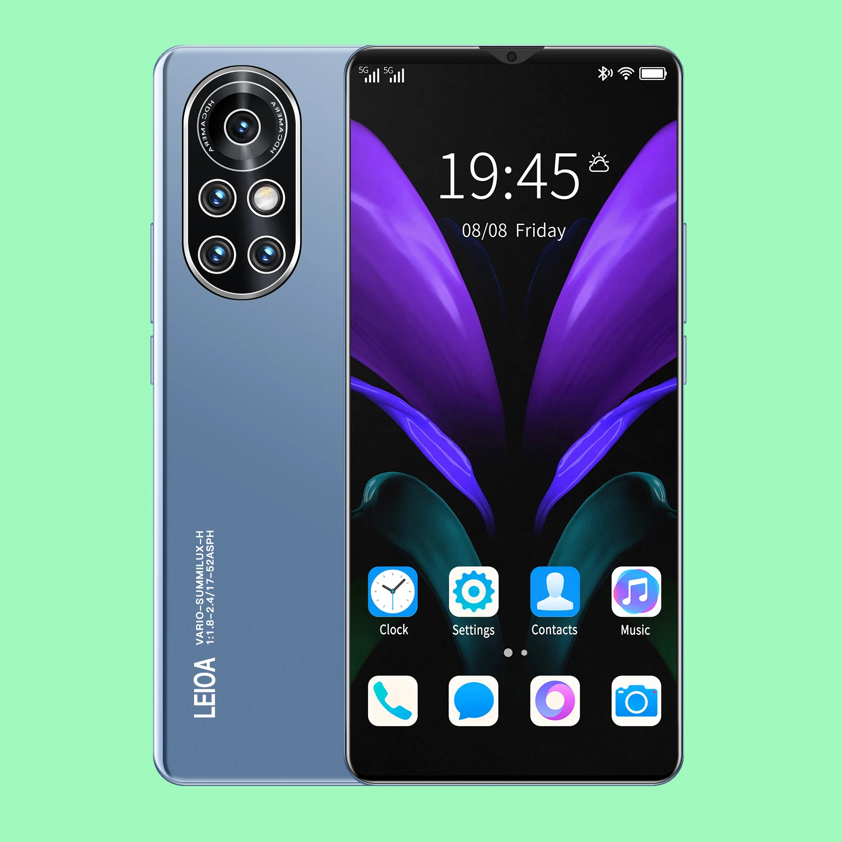 Free shipping dual camera HD fingerprint unlock Android mobile smartphone