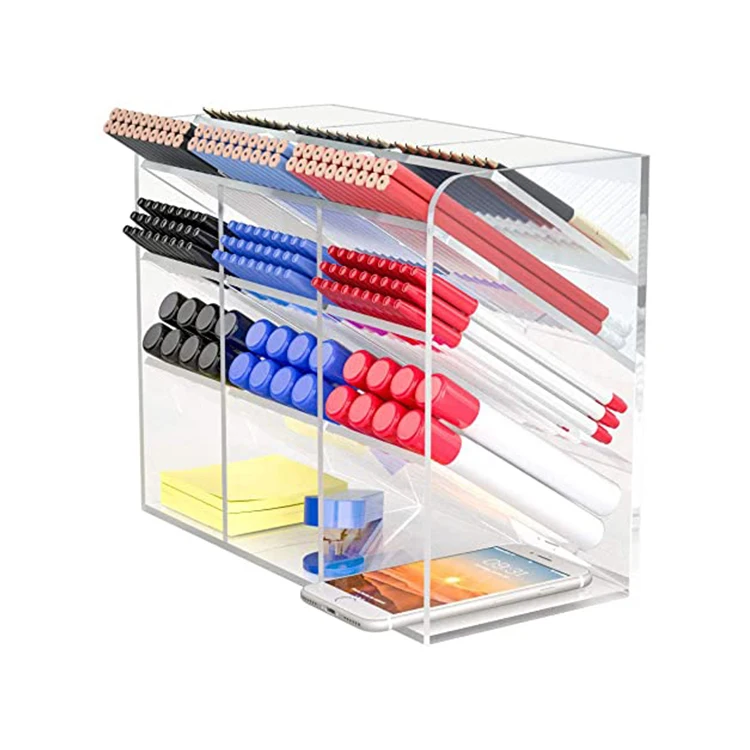 
Clear cosmetic stationery rack acrylic holder display shelf storage organizer acrylic cabinet display 