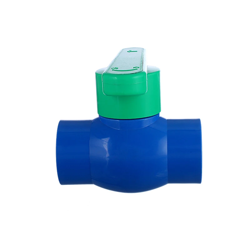 Green 20-110mm Size Yellow Handle Complete Ppr Compression Ball Pipe Plastic Ppr Double Union Plastic pvc Ball Valve