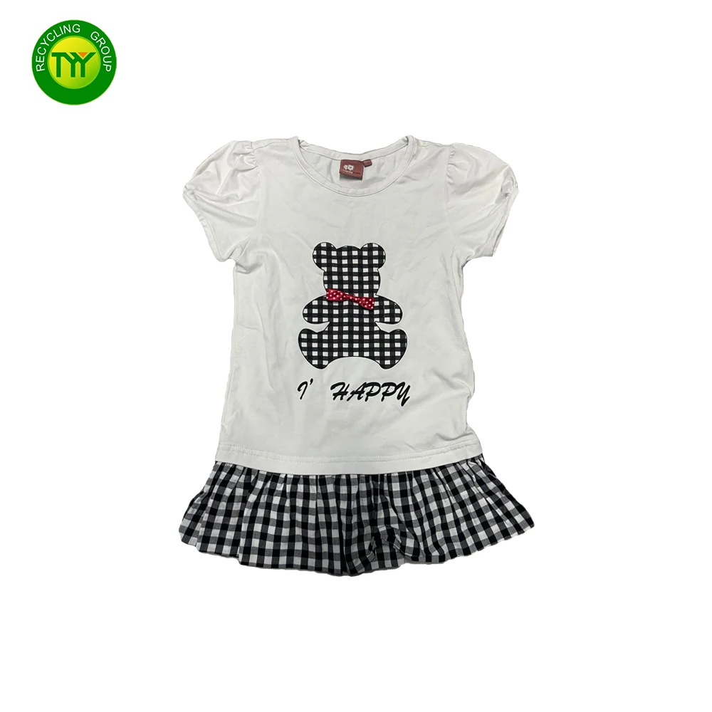 US high mixed used baby clothes baby children summer wear used clothes bales used girls dress second hand clothing