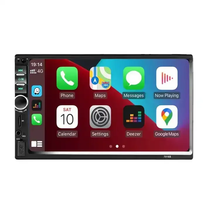 BT FM AUX Audio 2 Din Car Radio Android Auto IOS Carplay 7 Inch Touch Screen Car MP5 Player with Backup Camera