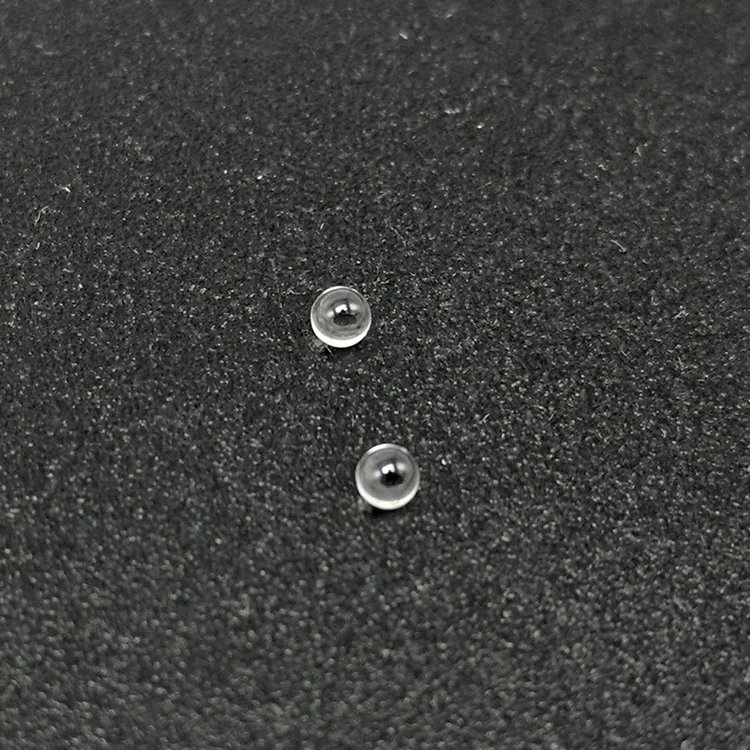 Hot selling BK7 K9 dia 1mm 2mm glass optical crystal ball lens