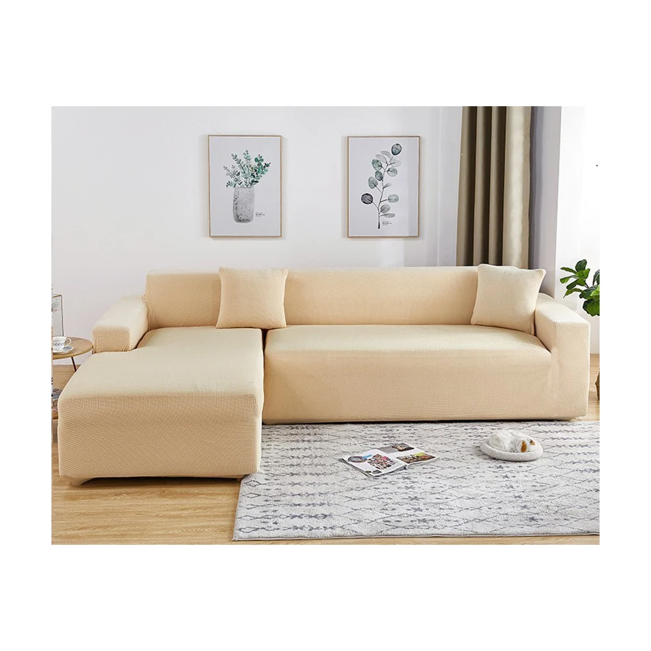 
Wholesale High Elasticity Waterproof Velvet 92%Polyester 8%Spandex Sofa Cover Stretch Fabric Slipcovers 