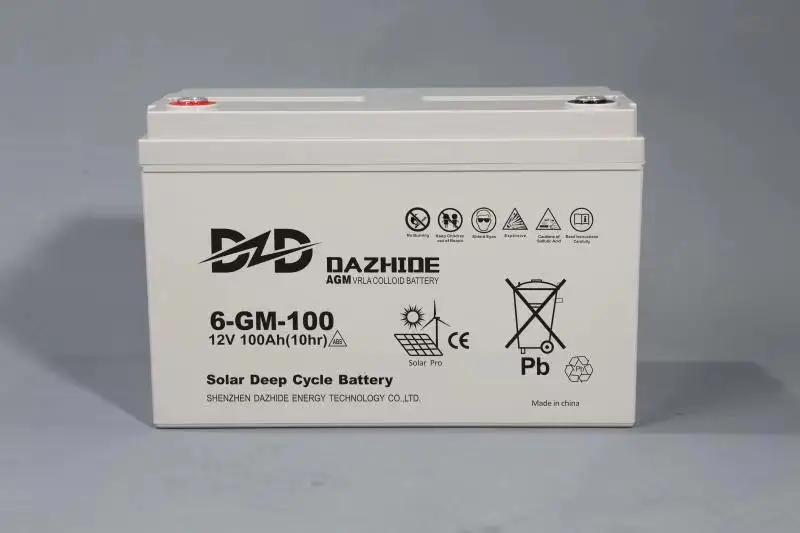  Высококачественная коллоидная батарея на солнечной батарее 6-12v-gm-100ah