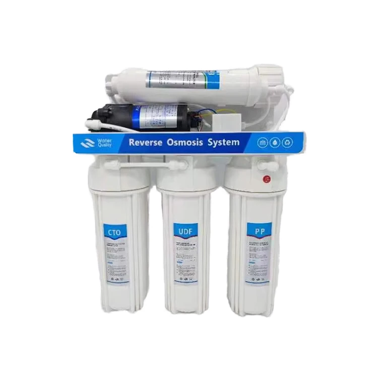 CE Certified 50G-600G 7-Stage  Reverse Osmosis Water Filter Machine Electric Under-Sink System water purifier machine