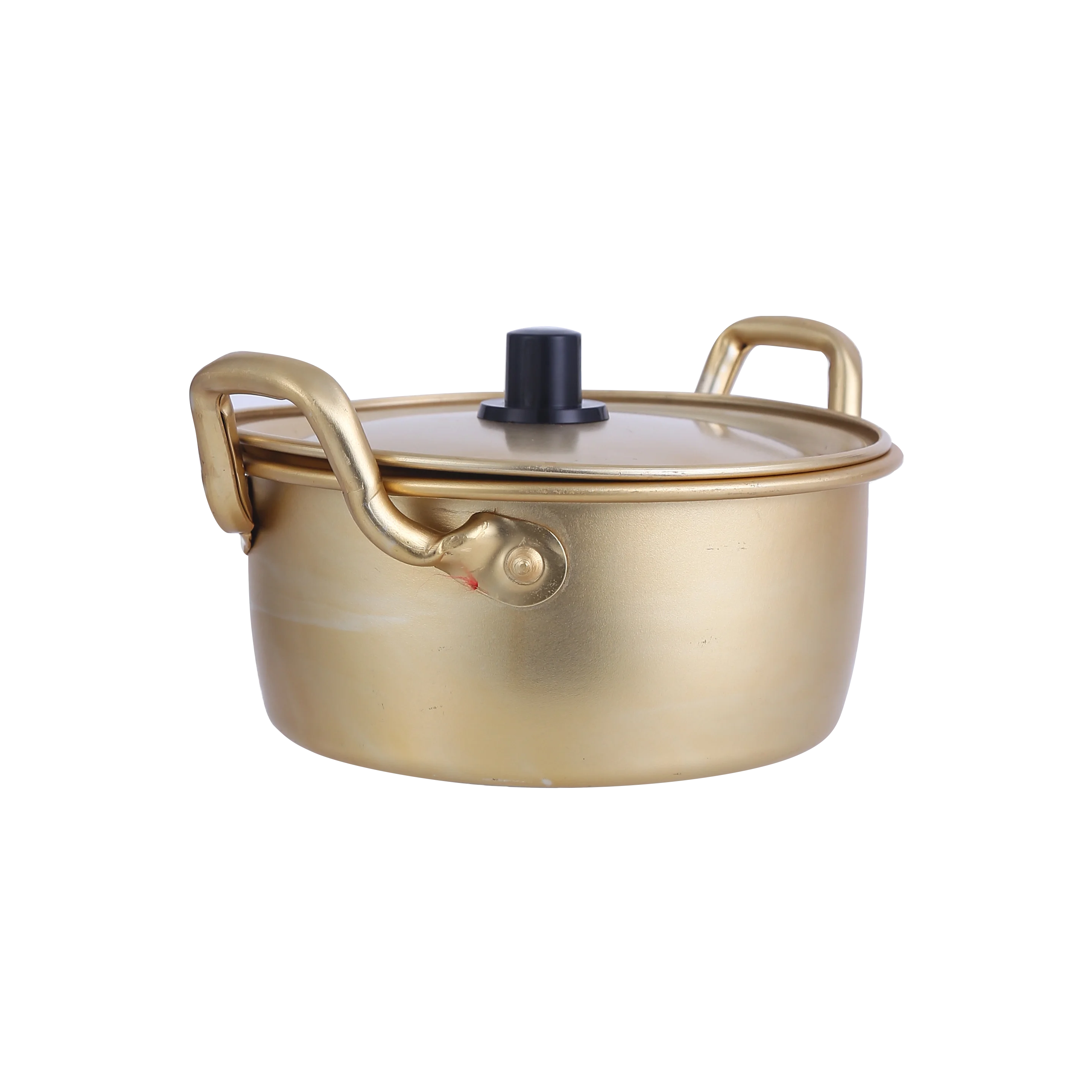 Korean yellow aluminum boiling noodles instant noodles pot net red ramen pot small boiling pot