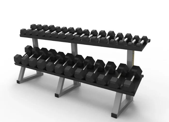 Трехслойная стойка для гантелей профессиональное коммерческое оборудование тренажерного зала заводское фитнеса