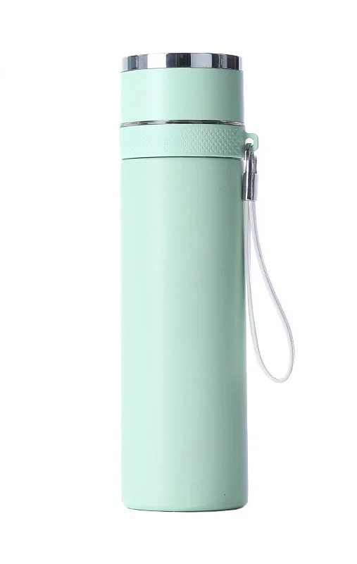 Stainless steel thermos cup tea separation cup car one-button quick open lid business gift cup