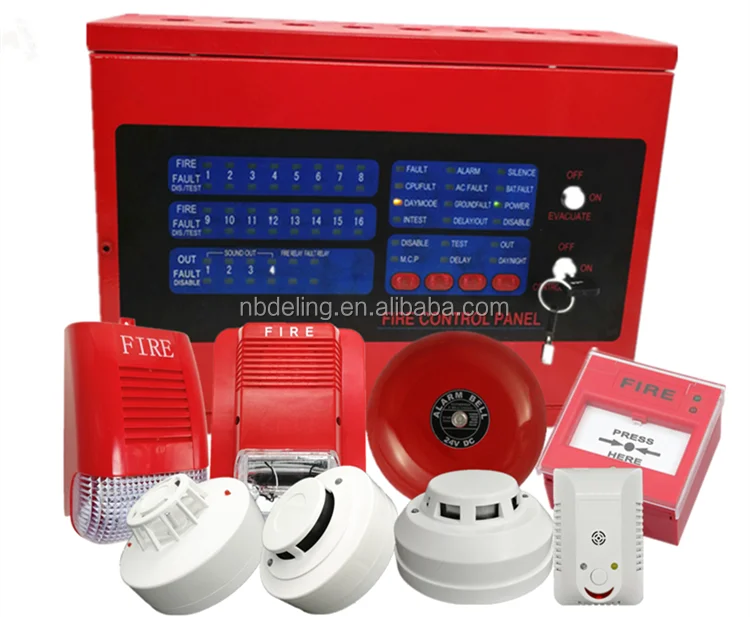 8/16 Zone Complete Fire Alarm System Fire Alarm Annunciator Panel Conventional Fire Alarm Panel (1600791577199)