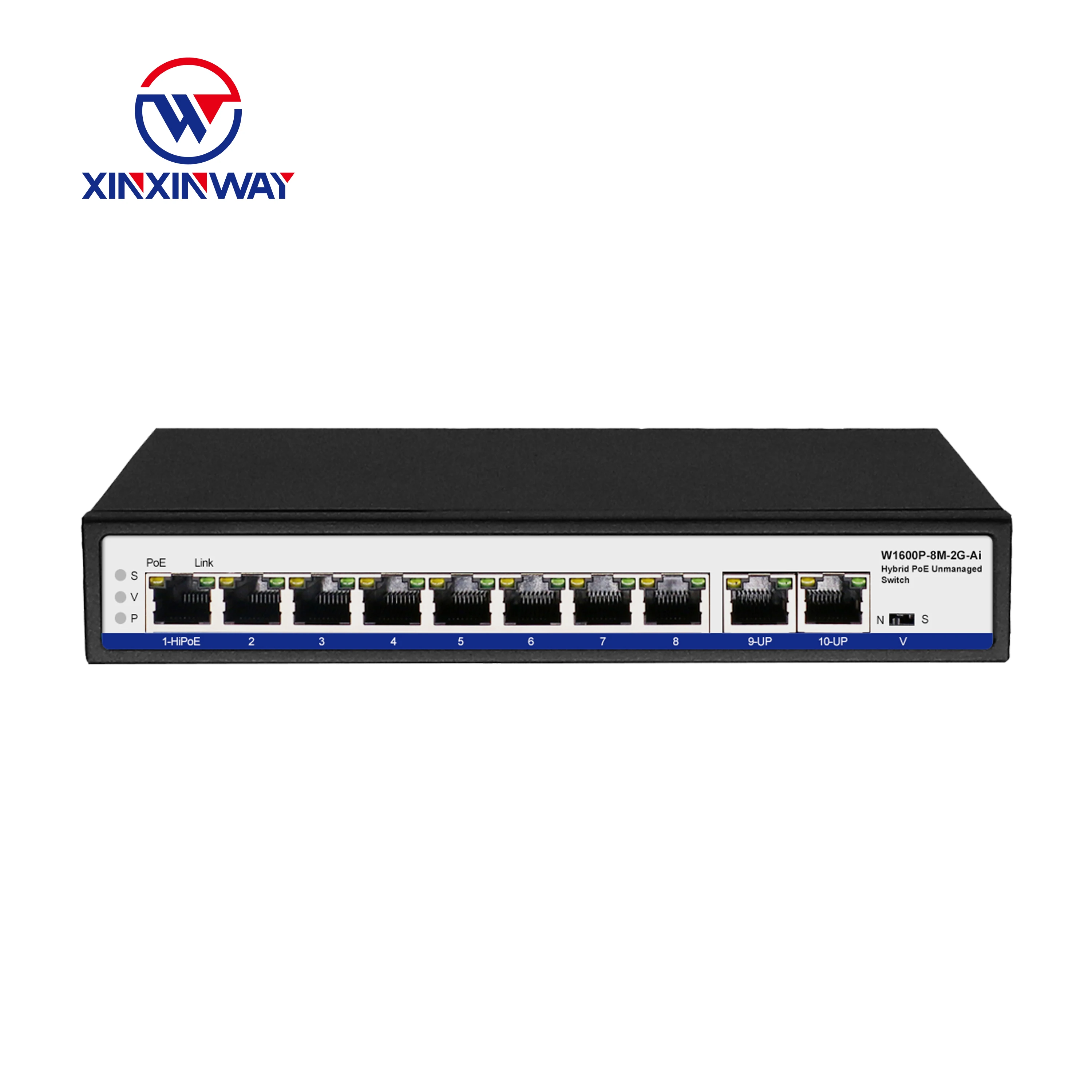 OEM 8 16 24 порта гигабитная CCTV сеть Ethernet ai PoE коммутатор 48 в 10/100/1000 м 10 портов gagi стандартный POE выключатель