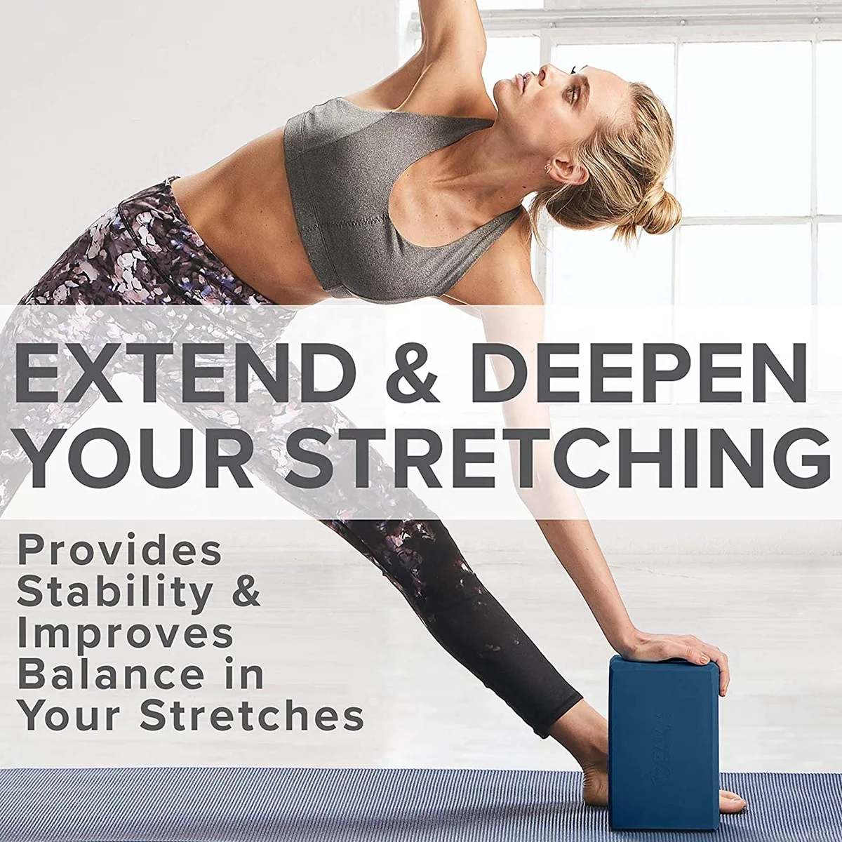 factory low MOQ custom black color Yoga Block Supportive Latex Free EVA Foam Soft Non-Slip Surface for Yoga Pilates Meditation